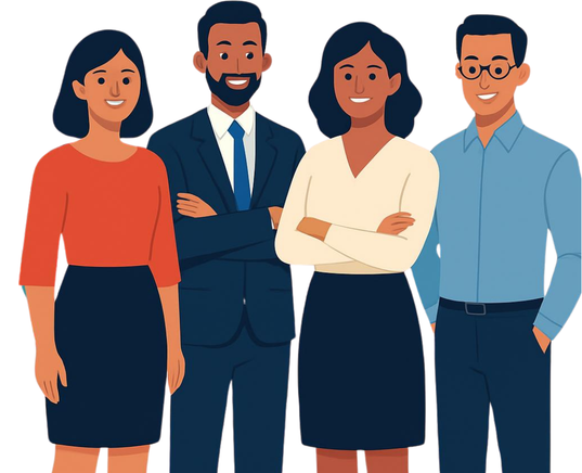 Imagen de un grupo de personas de una empresa